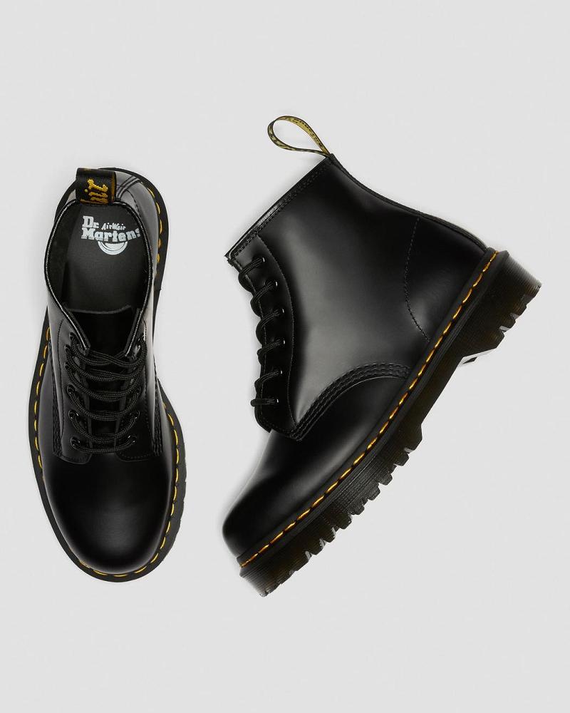 Men's Dr Martens 101 Bex Smooth Leather Ankle Boots Black | AU 405BEX